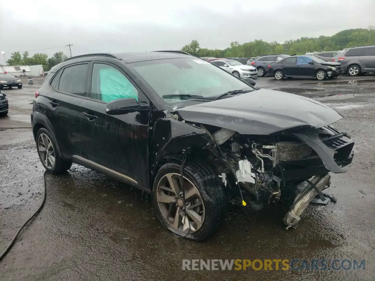 4 Photograph of a damaged car KM8K3CA56LU404666 HYUNDAI KONA 2020