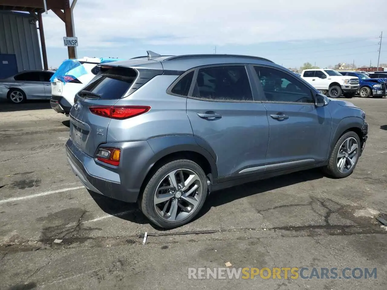 3 Photograph of a damaged car KM8K3CA56LU412119 HYUNDAI KONA 2020