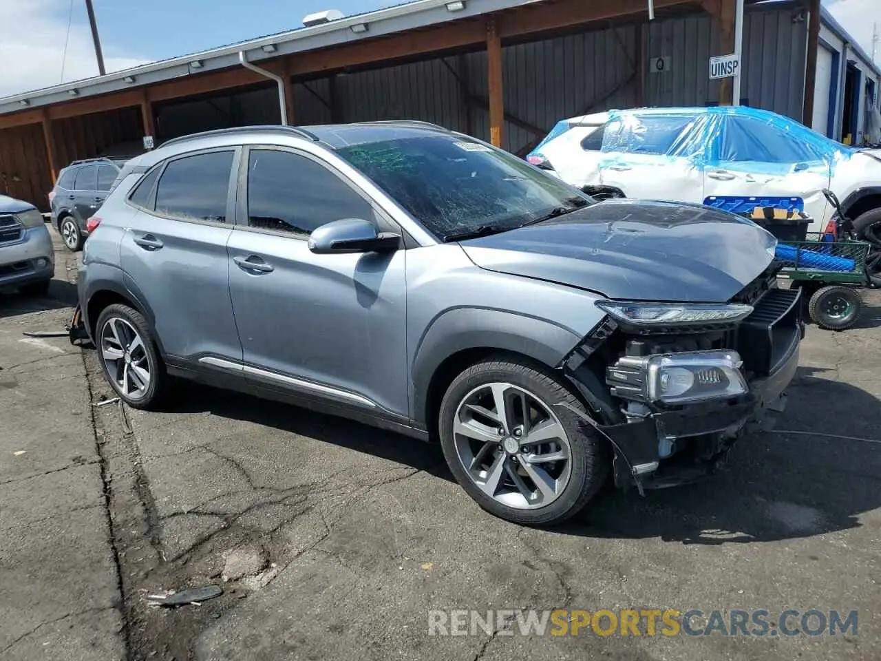 4 Photograph of a damaged car KM8K3CA56LU412119 HYUNDAI KONA 2020
