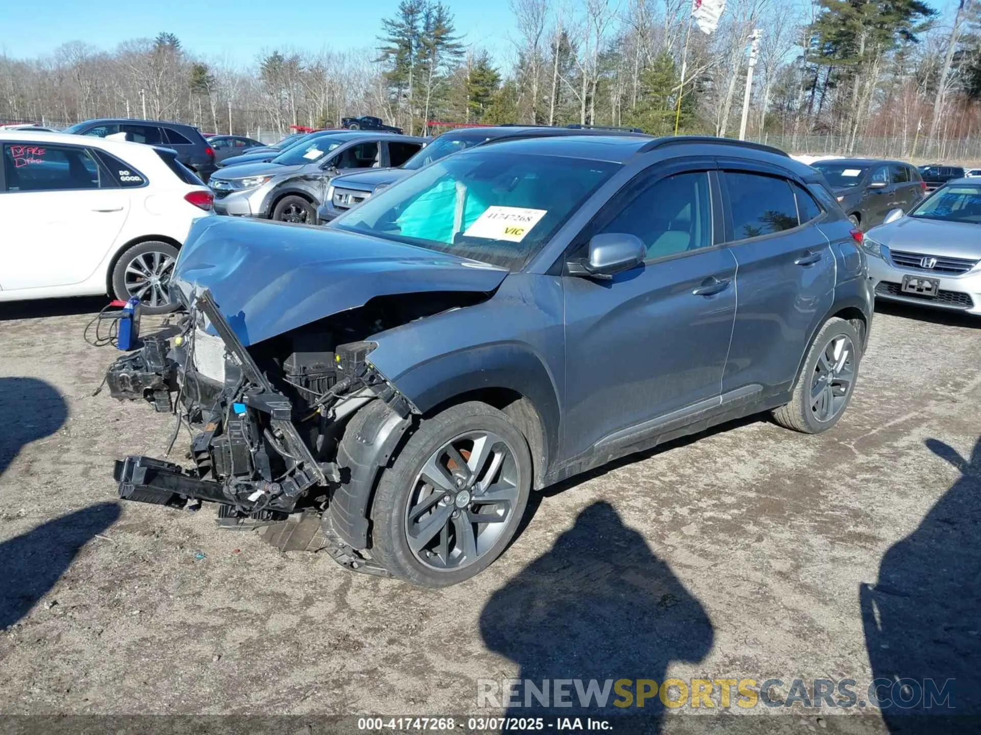 2 Photograph of a damaged car KM8K3CA56LU494806 HYUNDAI KONA 2020