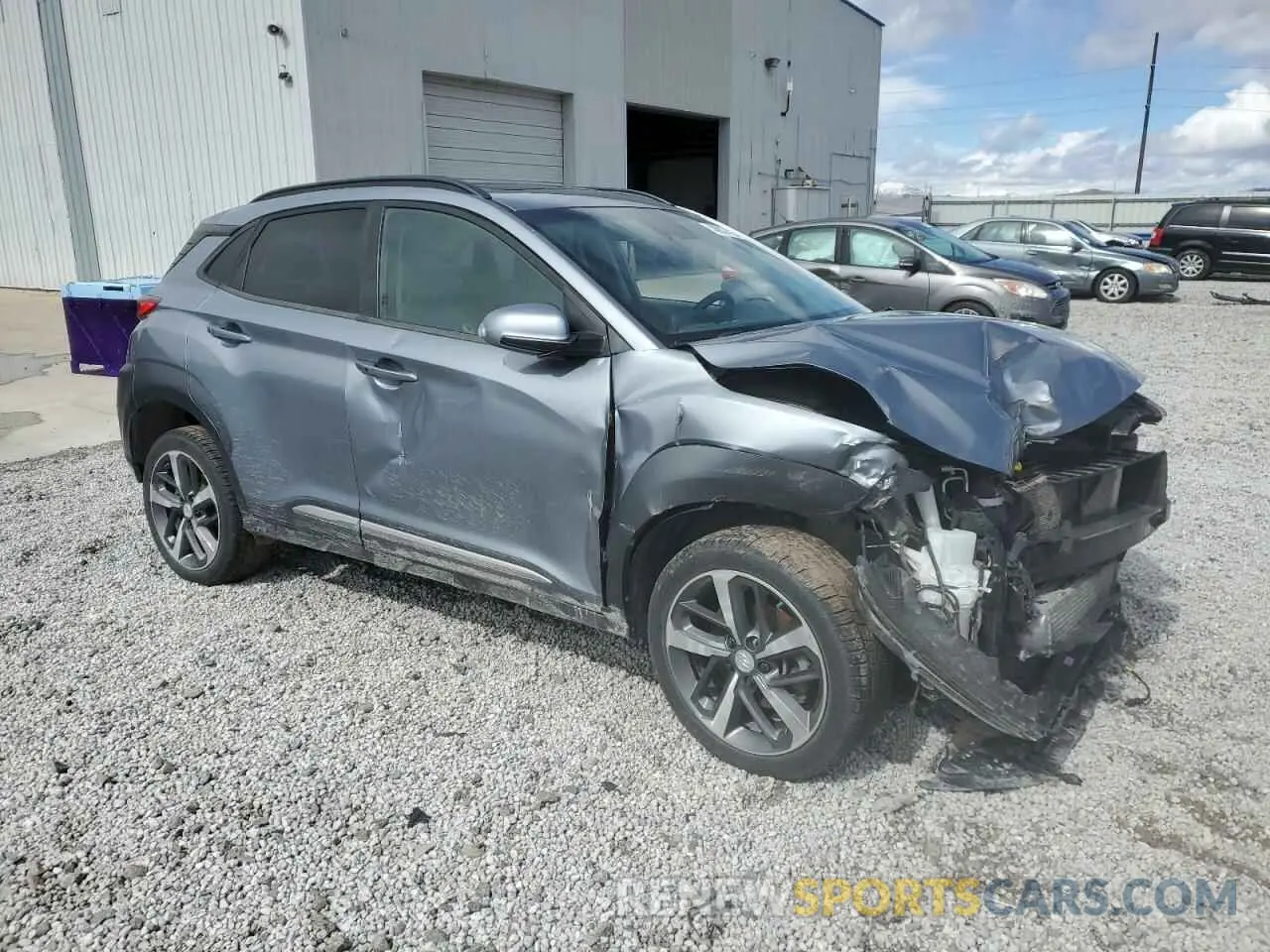 4 Photograph of a damaged car KM8K3CA59LU508746 HYUNDAI KONA 2020