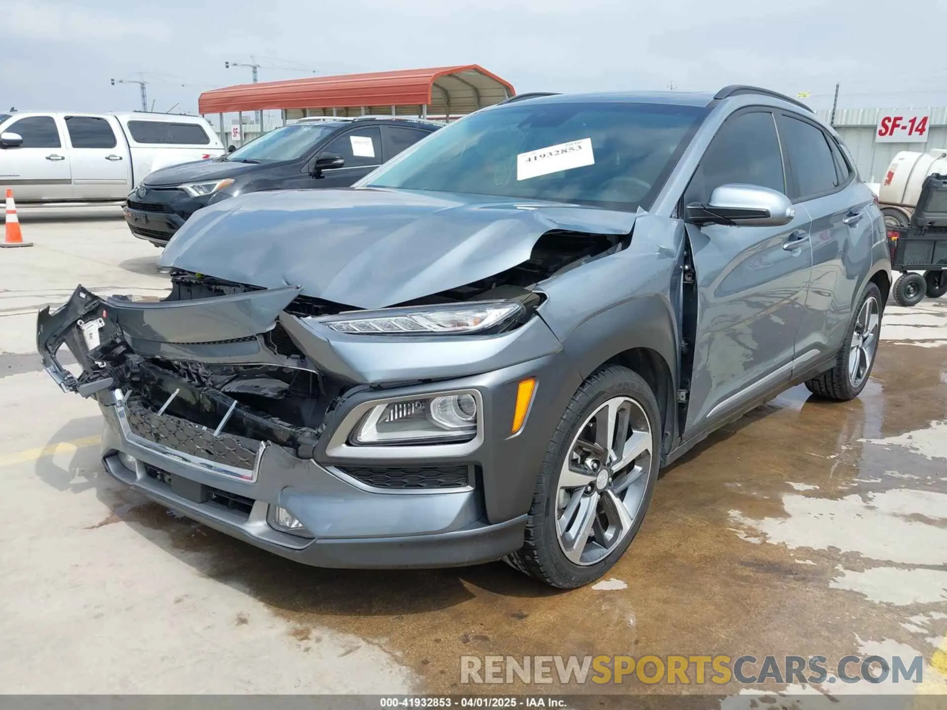 2 Photograph of a damaged car KM8K53A51LU503180 HYUNDAI KONA 2020