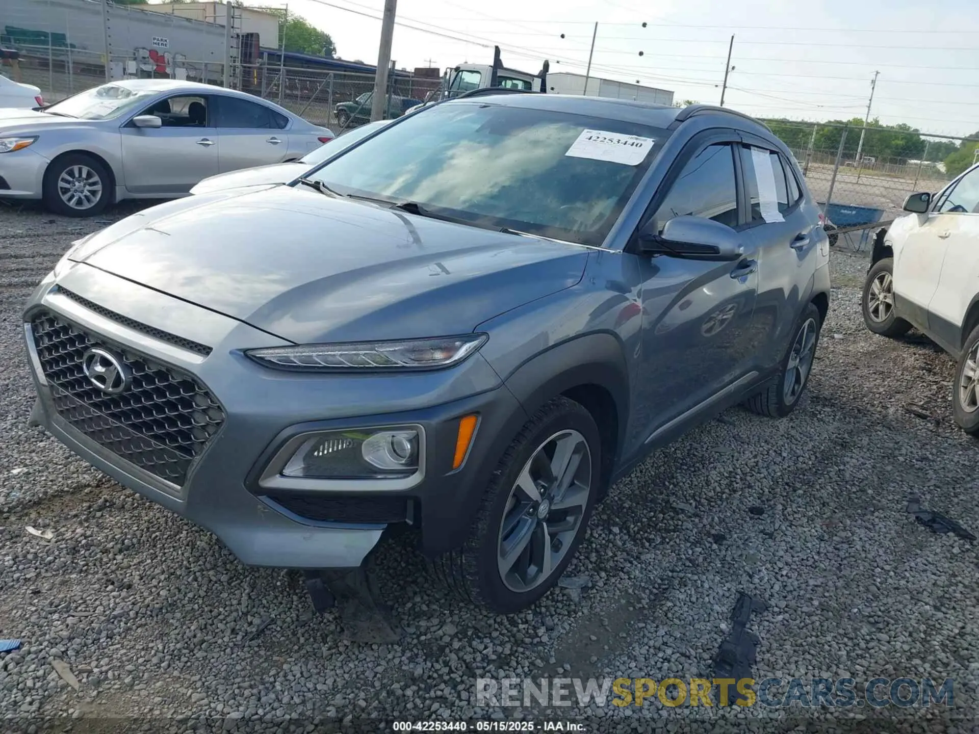 2 Photograph of a damaged car KM8K53A55LU453223 HYUNDAI KONA 2020