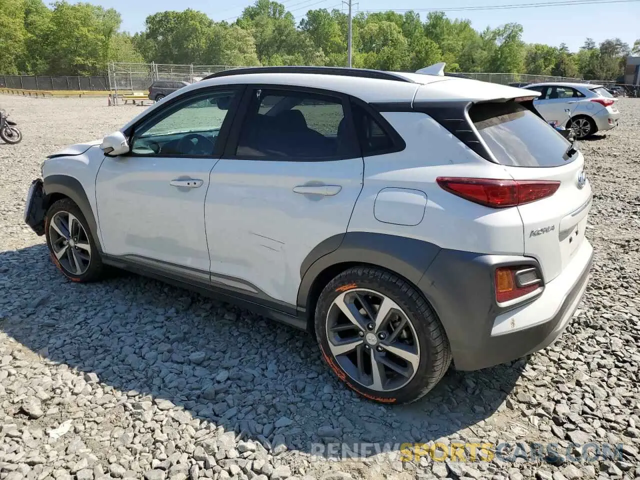 2 Photograph of a damaged car KM8K53A57LU490886 HYUNDAI KONA 2020