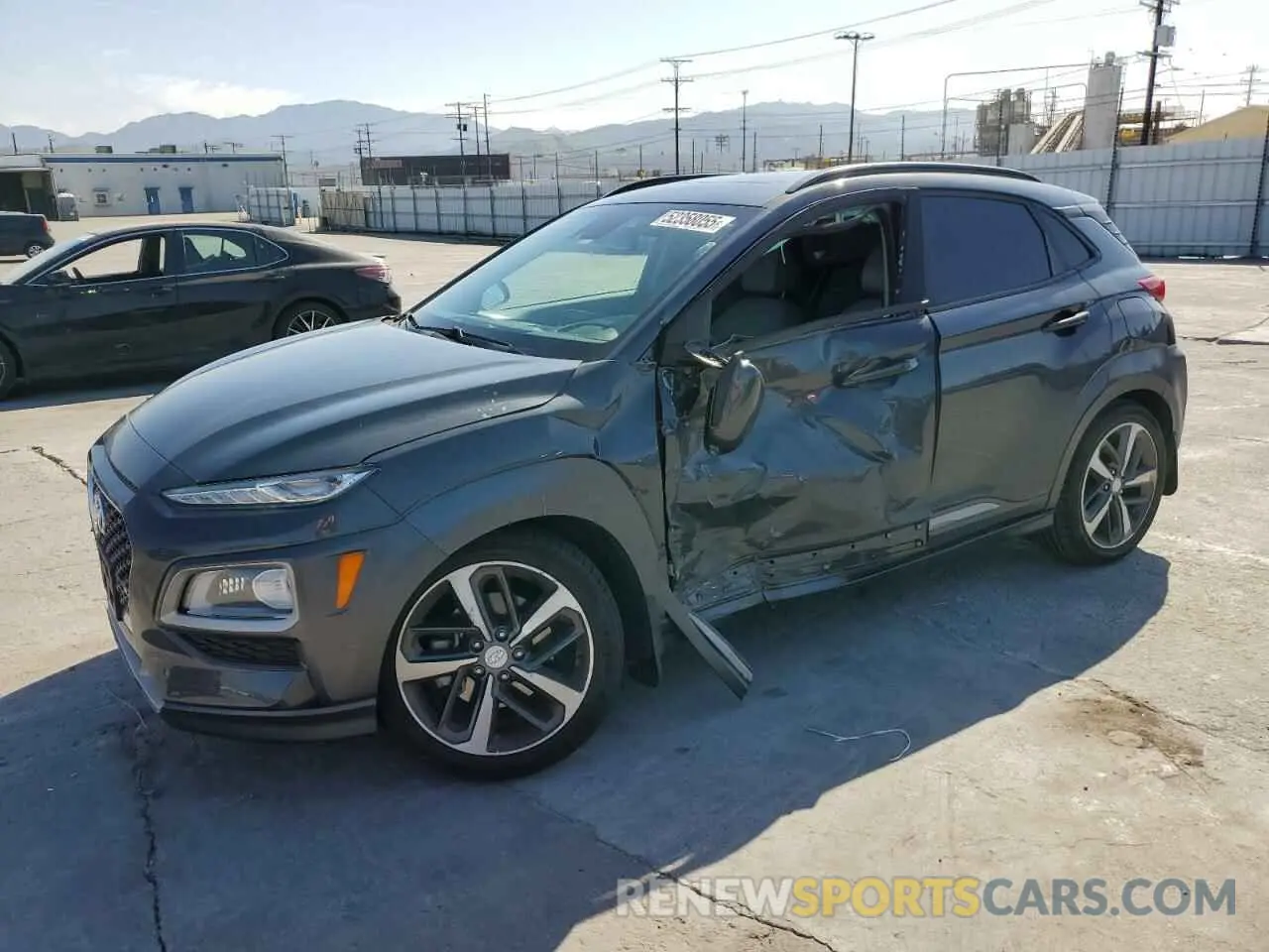 1 Photograph of a damaged car KM8K53A59LU485852 HYUNDAI KONA 2020