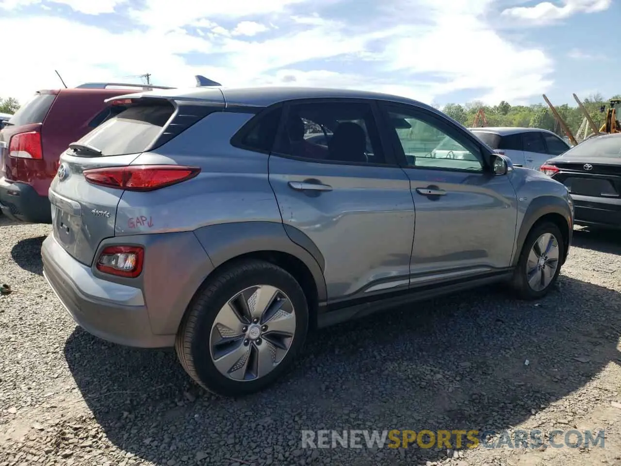 3 Photograph of a damaged car KM8K53AG7LU067341 HYUNDAI KONA 2020