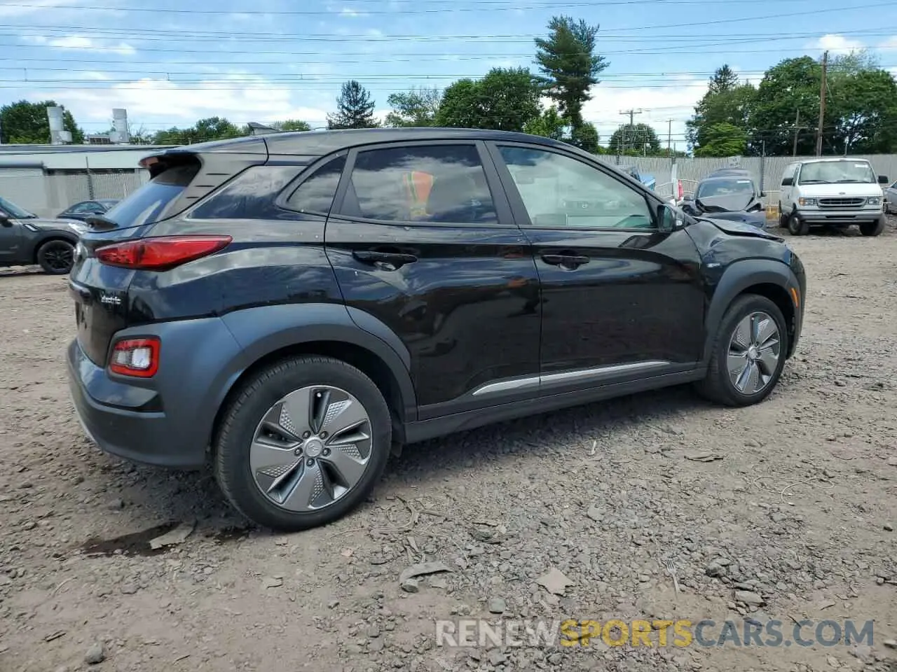 3 Photograph of a damaged car KM8K53AG7LU078890 HYUNDAI KONA 2020