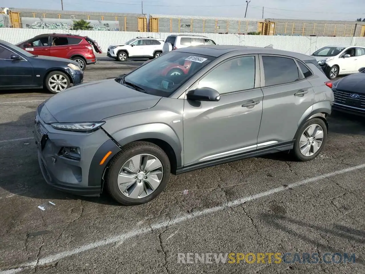 1 Photograph of a damaged car KM8K53AGXLU061307 HYUNDAI KONA 2020