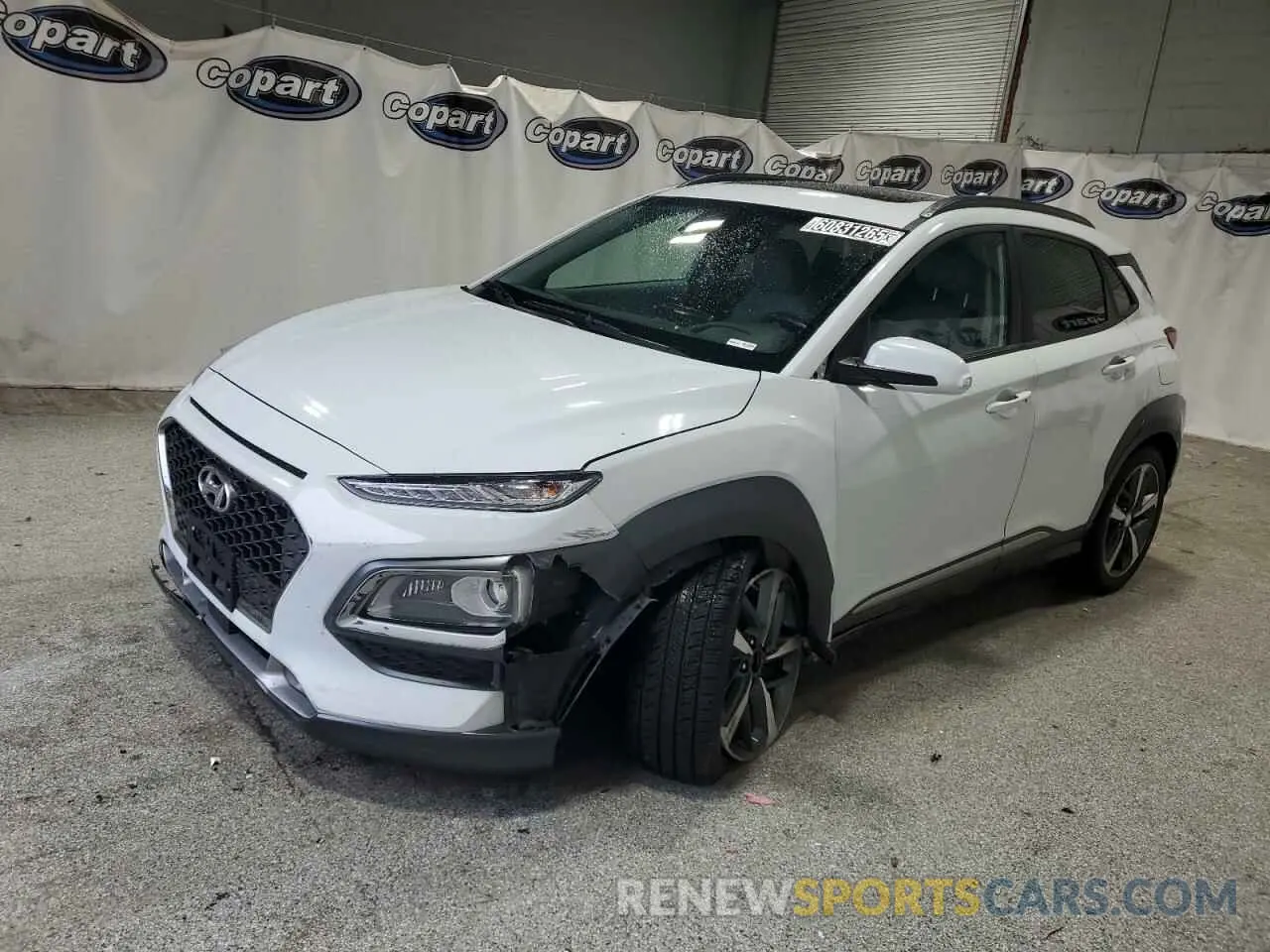 1 Photograph of a damaged car KM8K5CA52LU445807 HYUNDAI KONA 2020