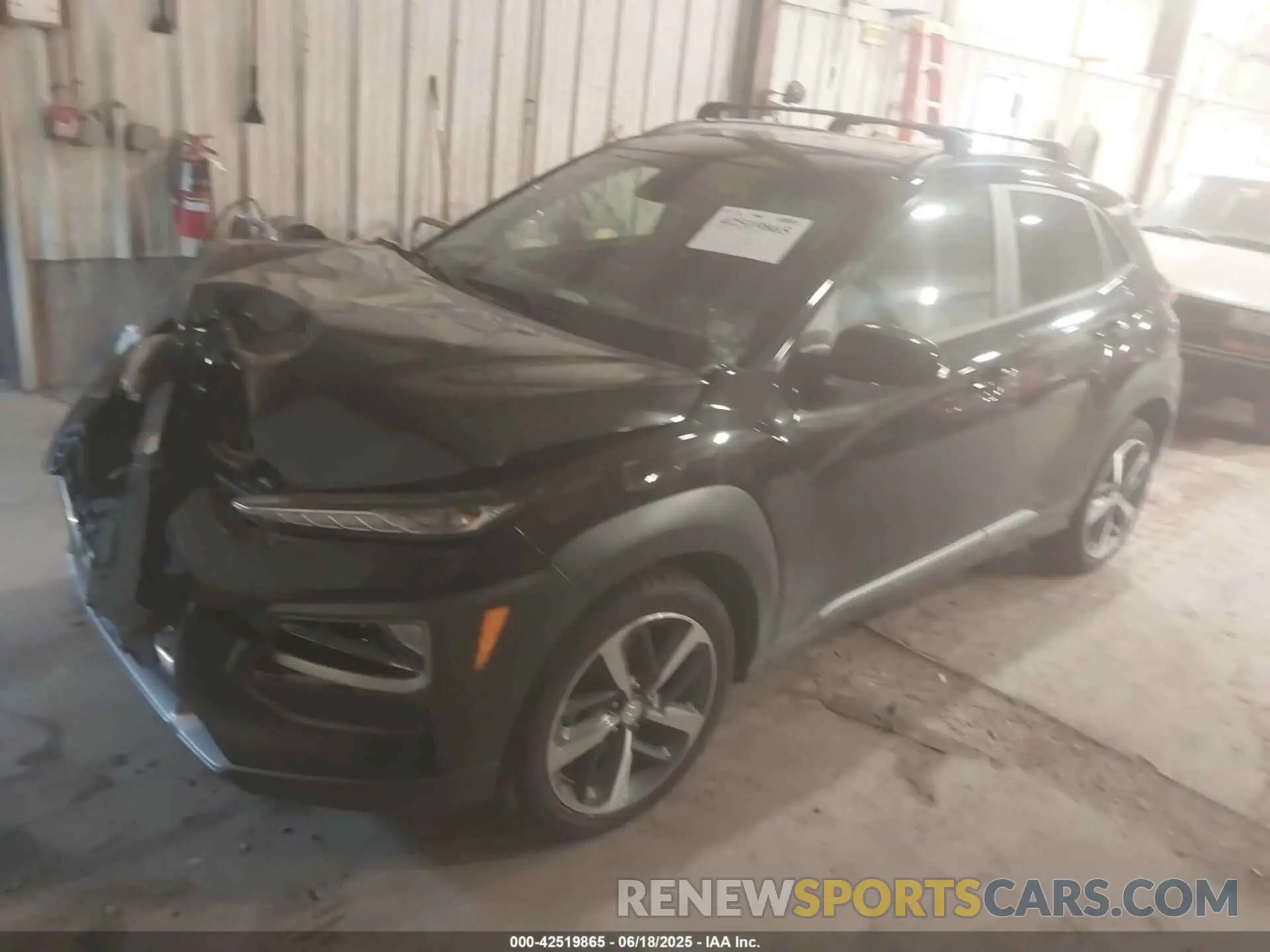 2 Photograph of a damaged car KM8K5CA52LU523986 HYUNDAI KONA 2020