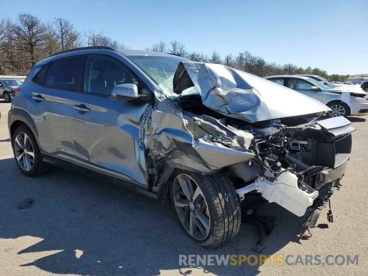 4 Photograph of a damaged car KM8K5CA53LU504251 HYUNDAI KONA 2020