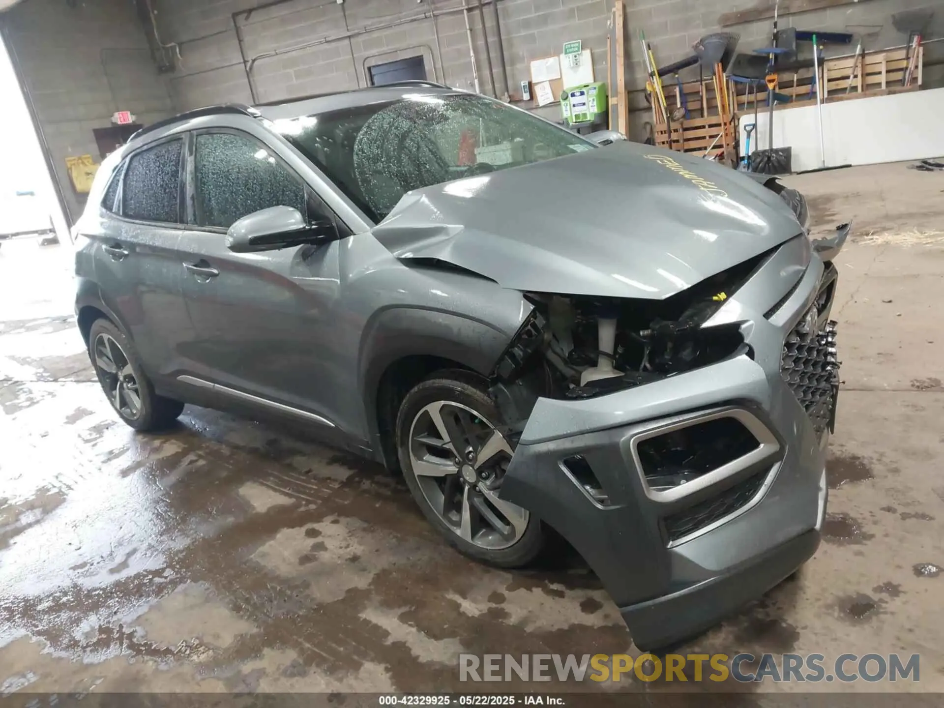 1 Photograph of a damaged car KM8K5CA58LU449845 HYUNDAI KONA 2020
