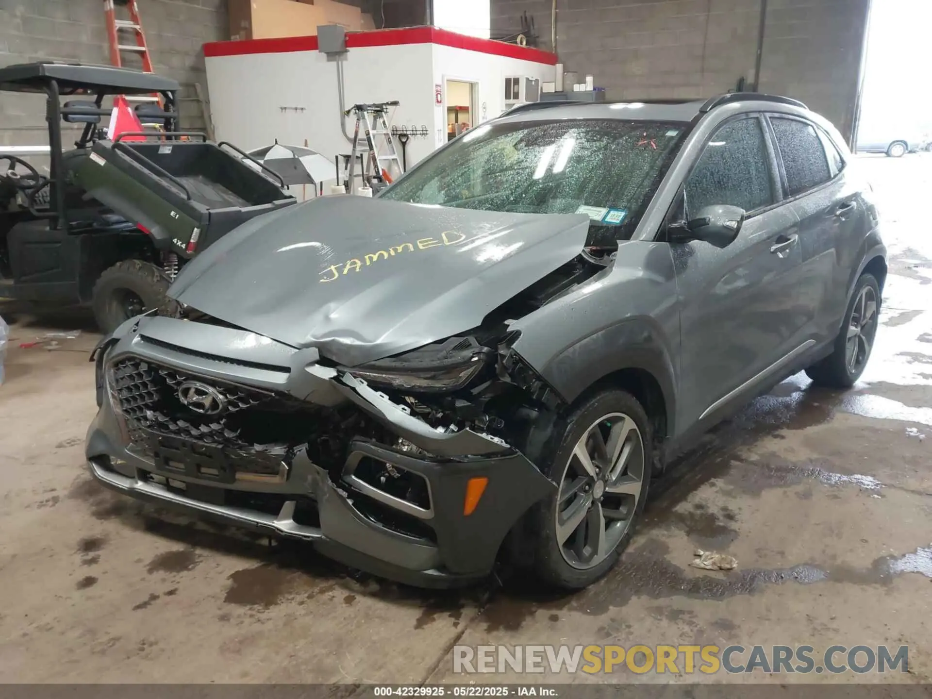 2 Photograph of a damaged car KM8K5CA58LU449845 HYUNDAI KONA 2020