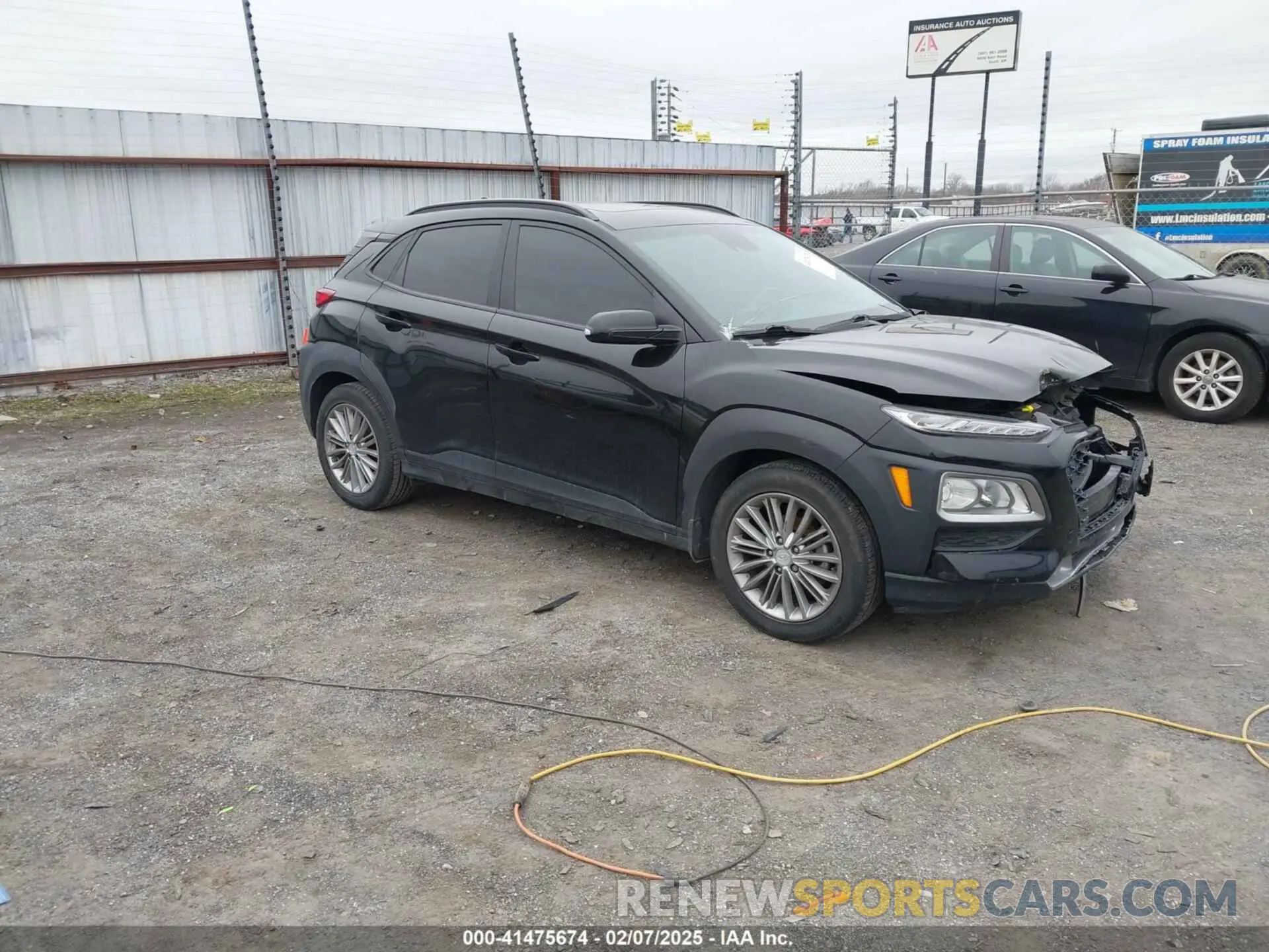 1 Photograph of a damaged car KM8K62AA4LU428995 HYUNDAI KONA 2020