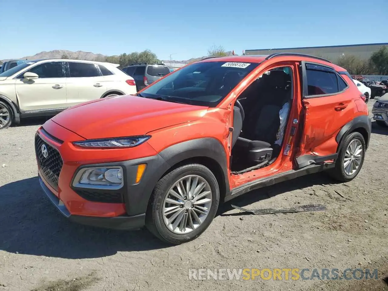 1 Photograph of a damaged car KM8K62AA9LU539459 HYUNDAI KONA 2020