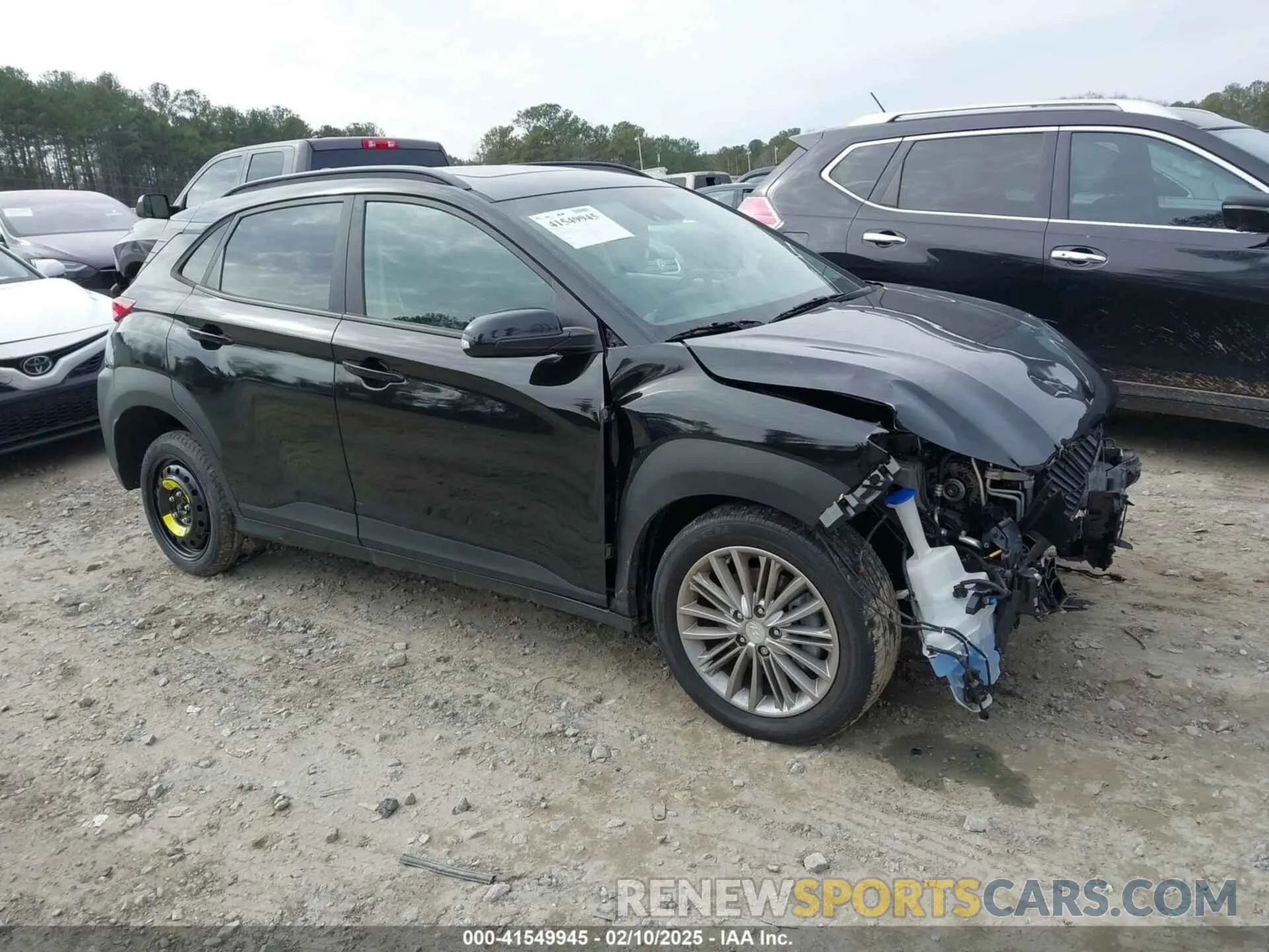 1 Photograph of a damaged car KM8K6CAA0LU512429 HYUNDAI KONA 2020