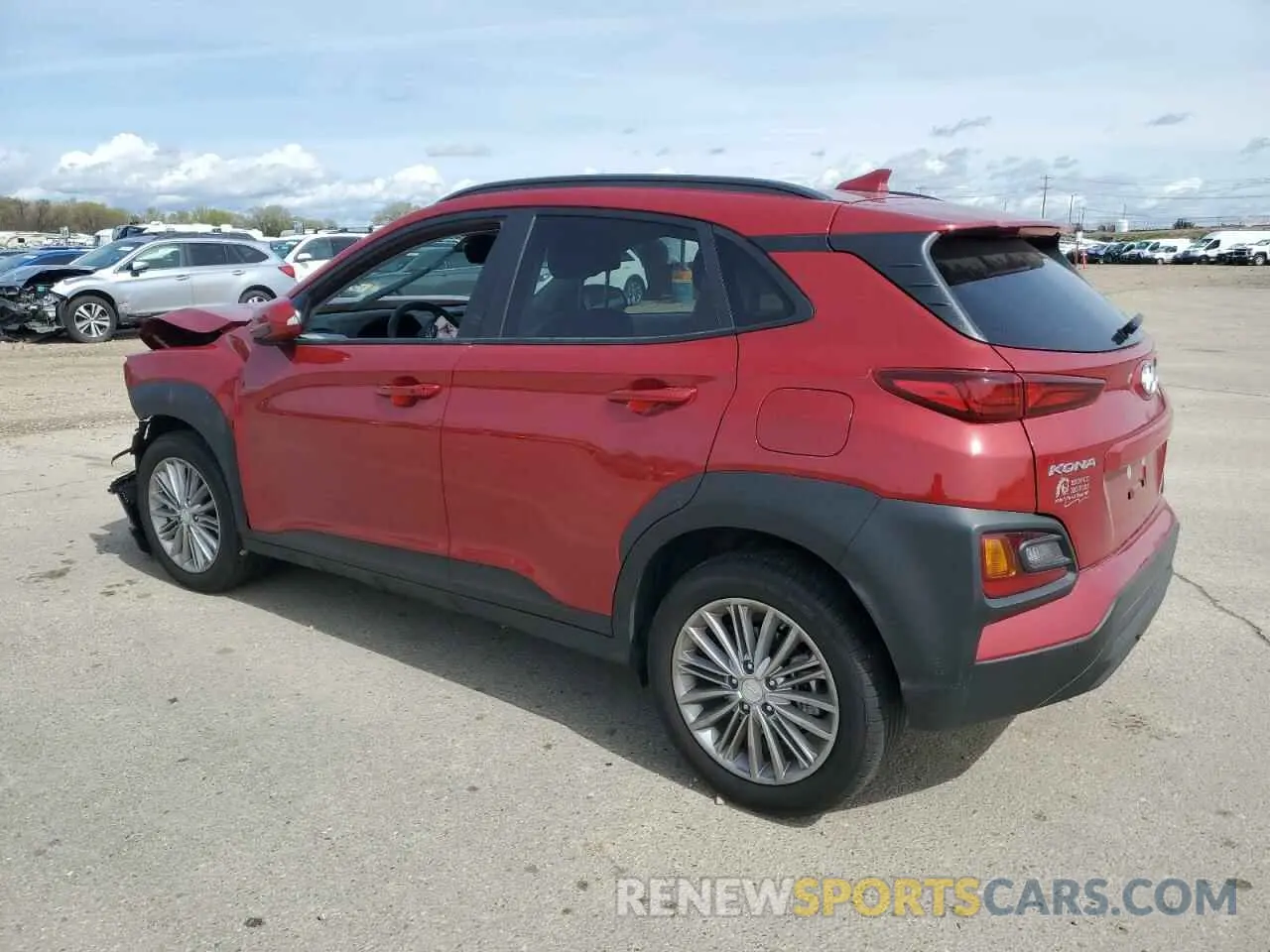 2 Photograph of a damaged car KM8K6CAA3LU513400 HYUNDAI KONA 2020