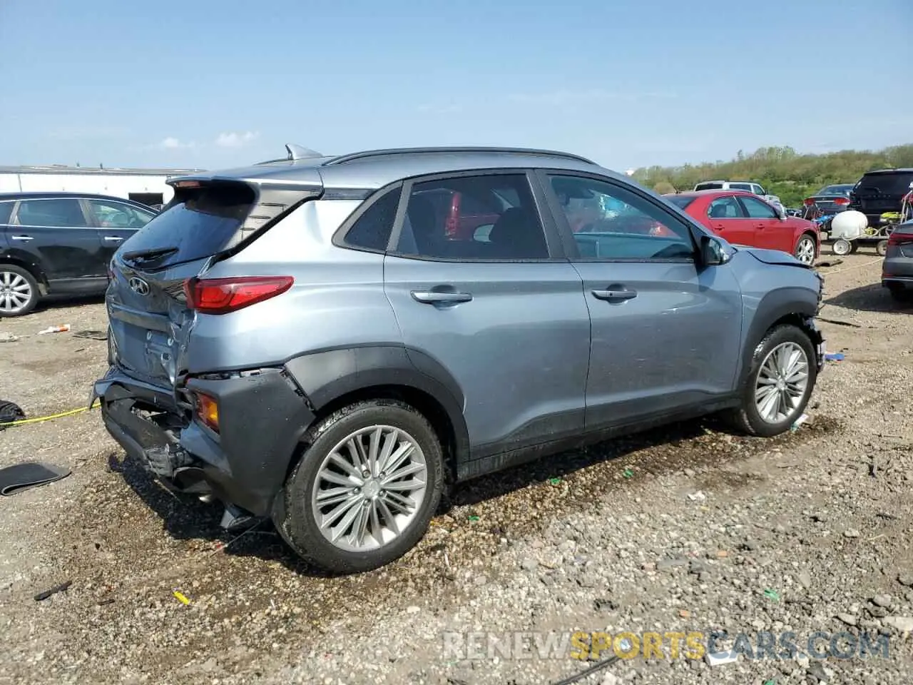 3 Photograph of a damaged car KM8K6CAA7LU433551 HYUNDAI KONA 2020
