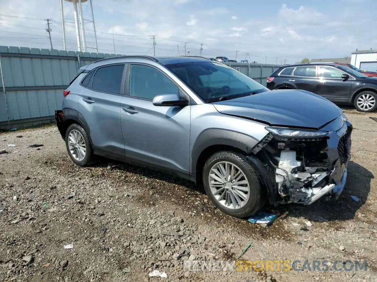 4 Photograph of a damaged car KM8K6CAA7LU433551 HYUNDAI KONA 2020