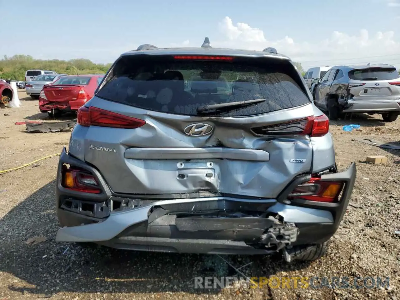 6 Photograph of a damaged car KM8K6CAA7LU433551 HYUNDAI KONA 2020