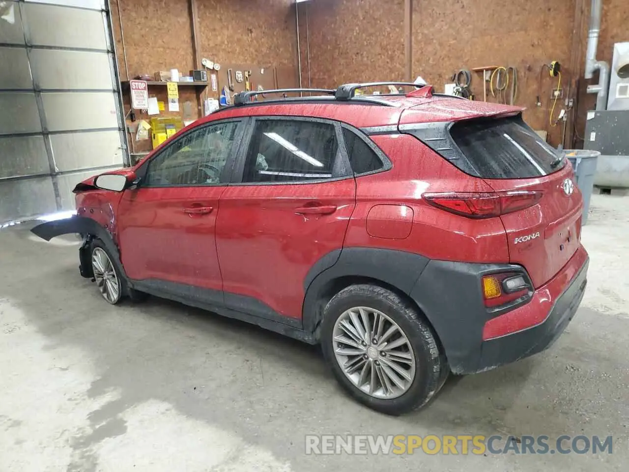 2 Photograph of a damaged car KM8K6CAAXLU520215 HYUNDAI KONA 2020