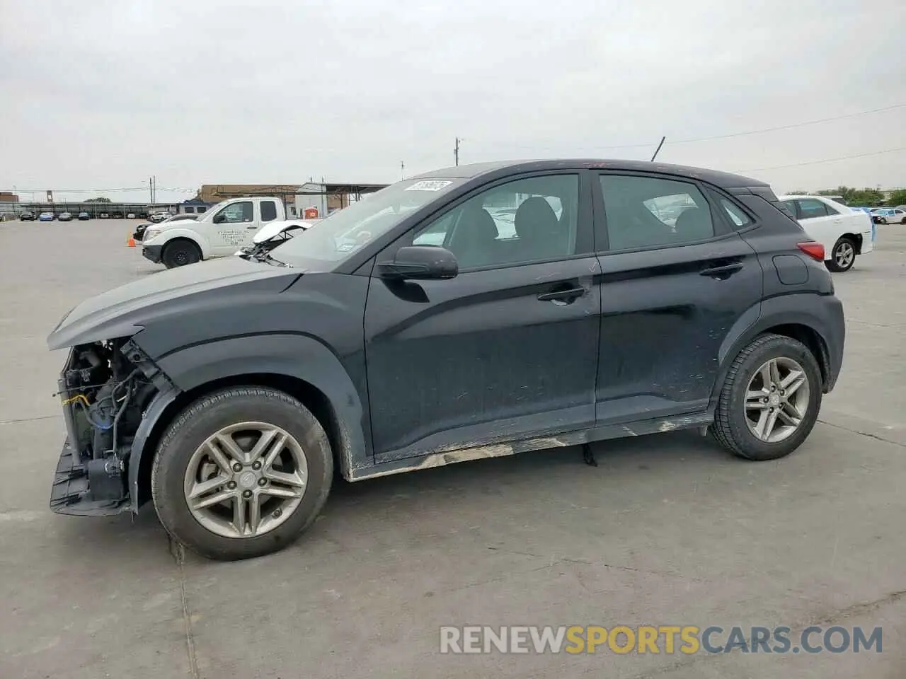 1 Photograph of a damaged car KM8K12AA0MU641118 HYUNDAI KONA 2021