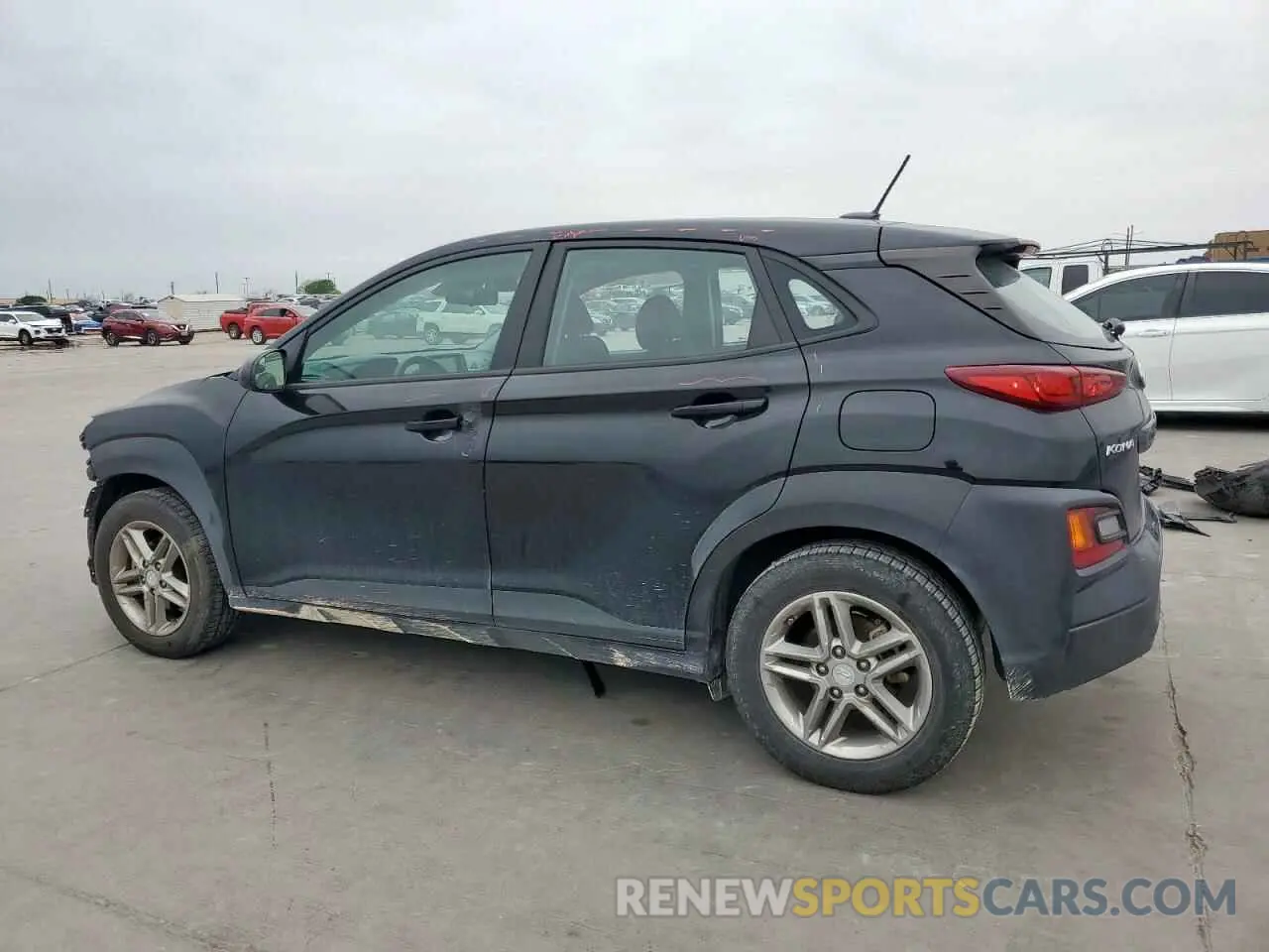 2 Photograph of a damaged car KM8K12AA0MU641118 HYUNDAI KONA 2021