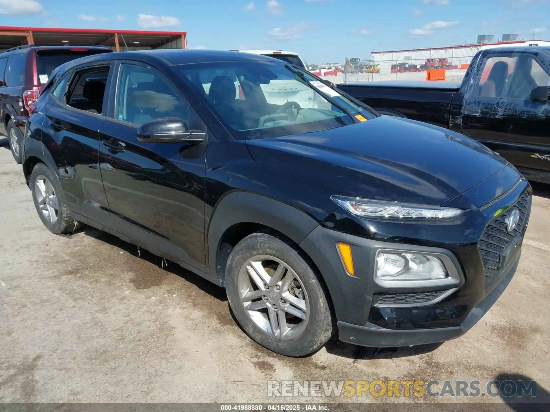 1 Photograph of a damaged car KM8K12AA0MU645346 HYUNDAI KONA 2021
