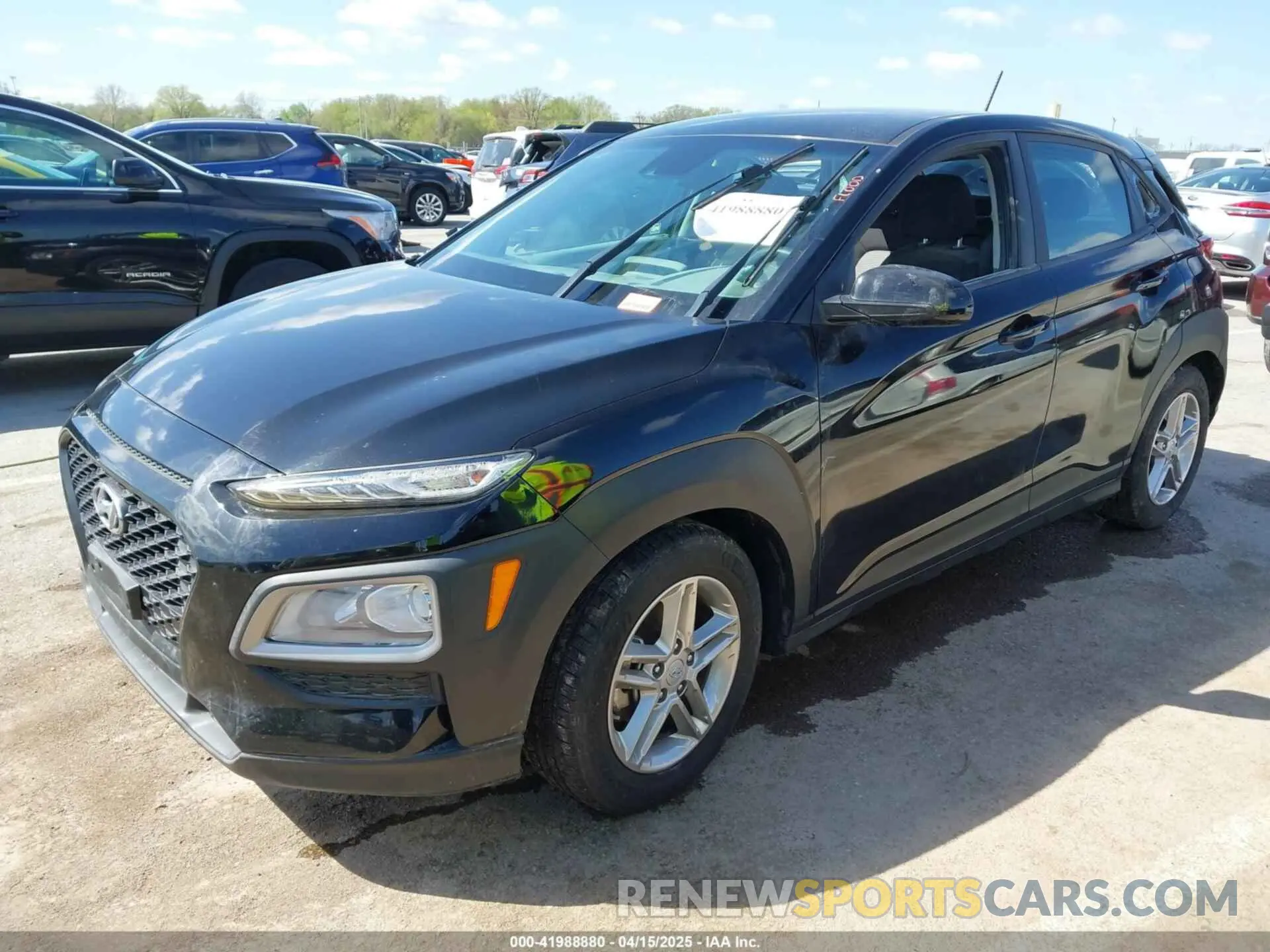 2 Photograph of a damaged car KM8K12AA0MU645346 HYUNDAI KONA 2021