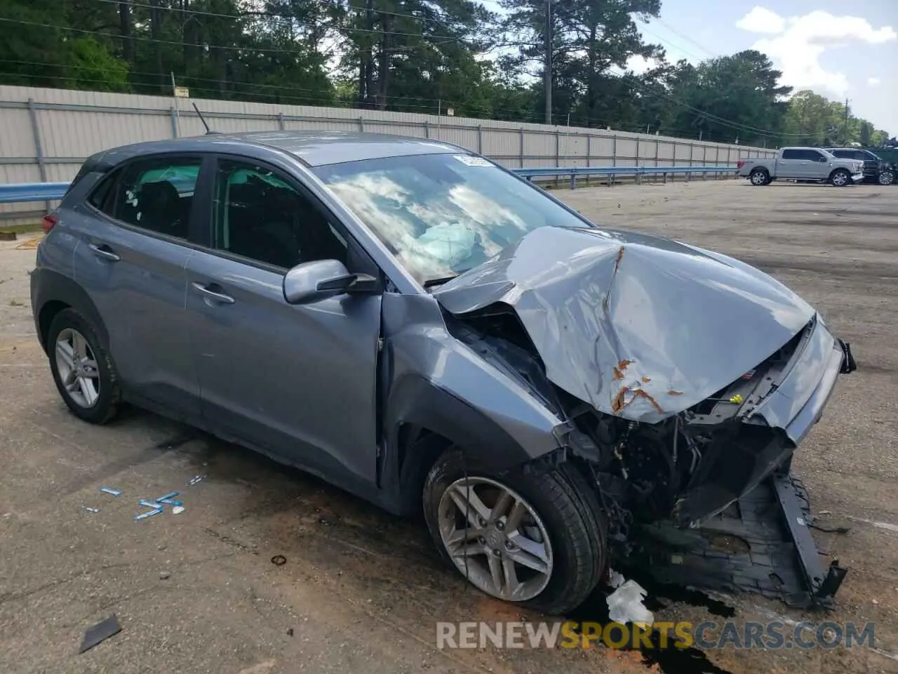 4 Photograph of a damaged car KM8K12AA0MU663698 HYUNDAI KONA 2021