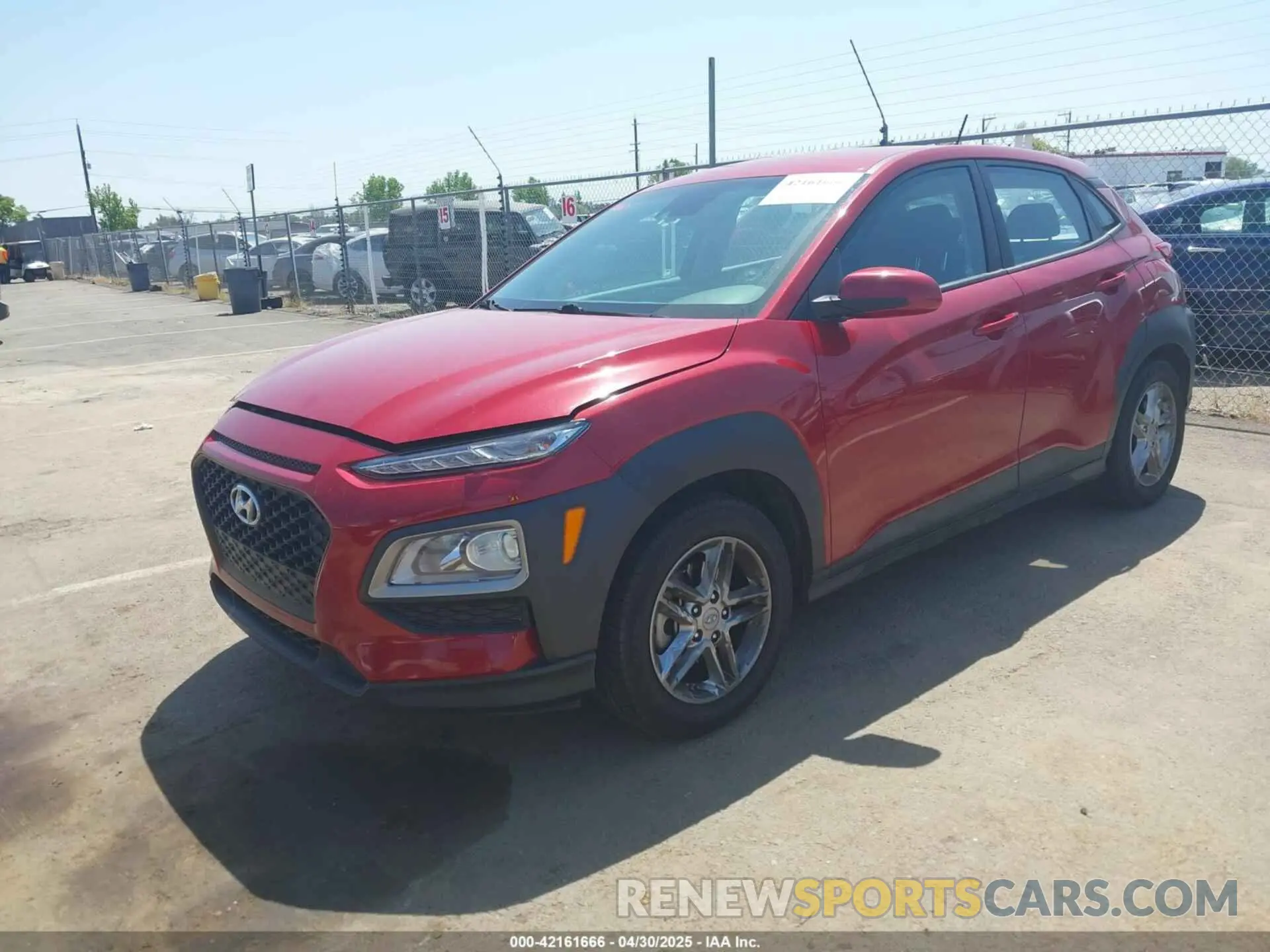 2 Photograph of a damaged car KM8K12AA0MU665855 HYUNDAI KONA 2021