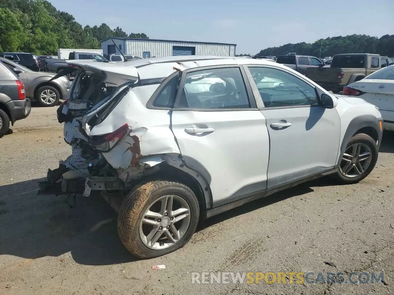 3 Photograph of a damaged car KM8K12AA1MU641385 HYUNDAI KONA 2021