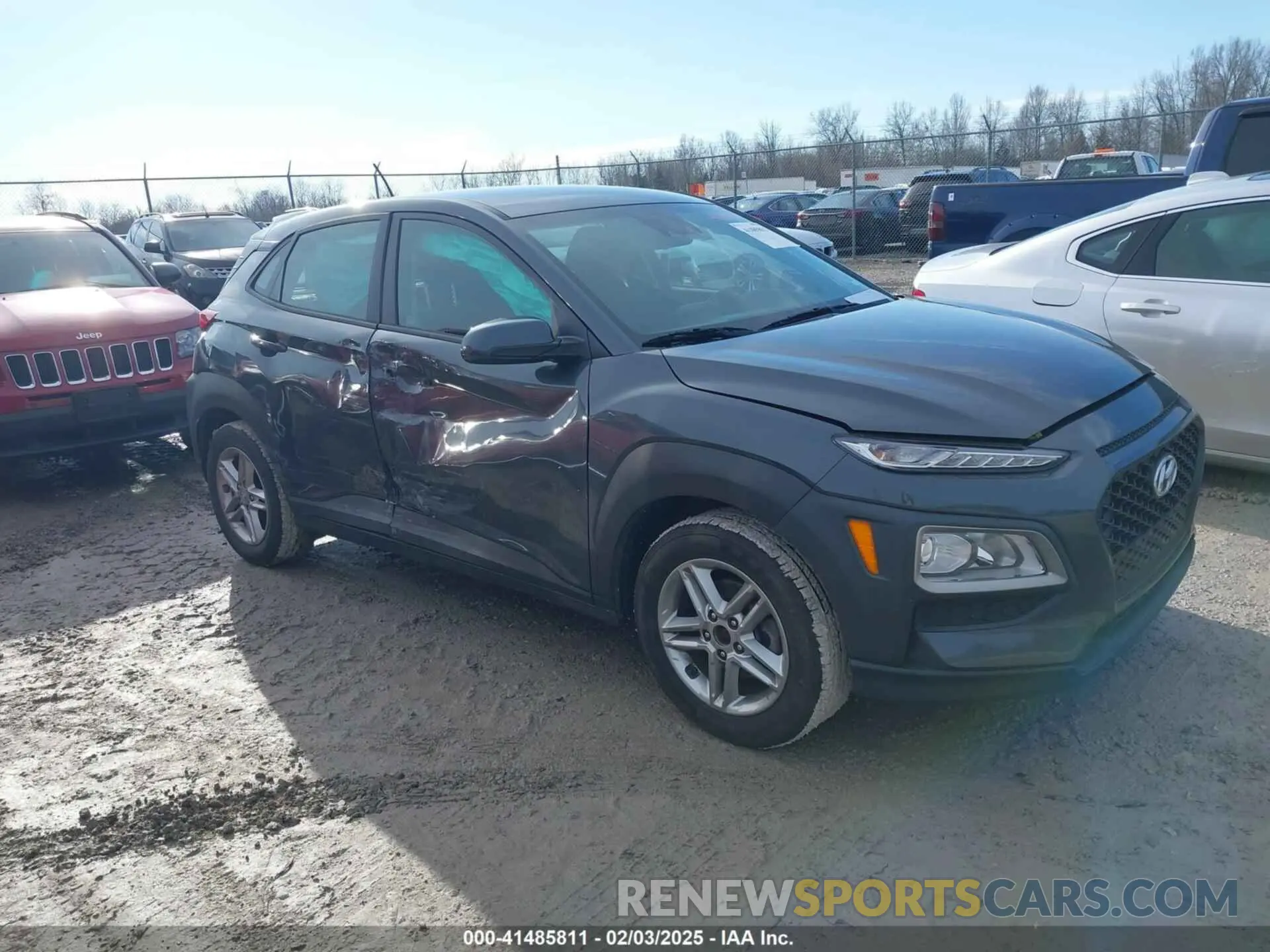 1 Photograph of a damaged car KM8K12AA1MU645064 HYUNDAI KONA 2021