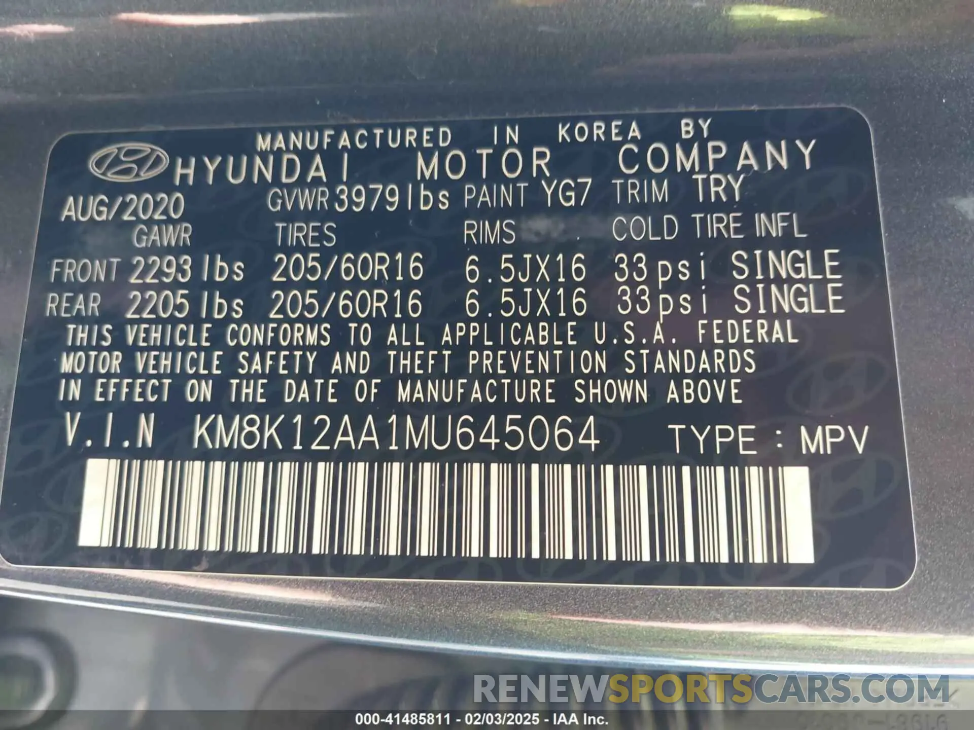 9 Photograph of a damaged car KM8K12AA1MU645064 HYUNDAI KONA 2021