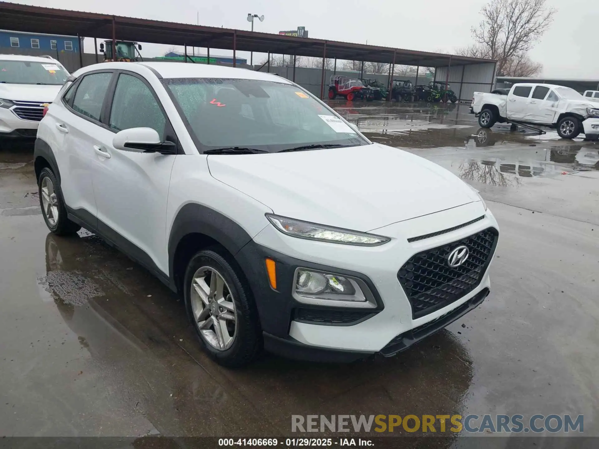 1 Photograph of a damaged car KM8K12AA1MU646845 HYUNDAI KONA 2021