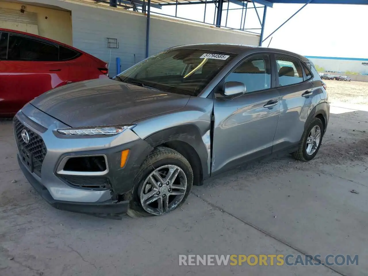 1 Photograph of a damaged car KM8K12AA2MU662181 HYUNDAI KONA 2021