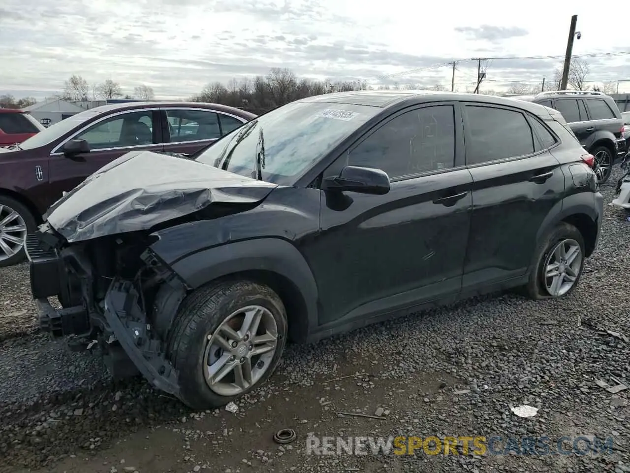 1 Photograph of a damaged car KM8K12AA3MU606797 HYUNDAI KONA 2021