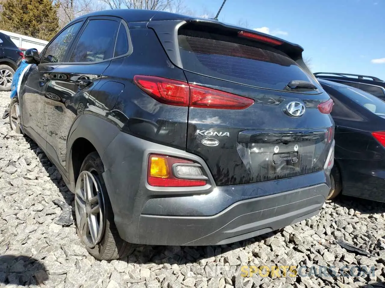 2 Photograph of a damaged car KM8K12AA3MU606797 HYUNDAI KONA 2021