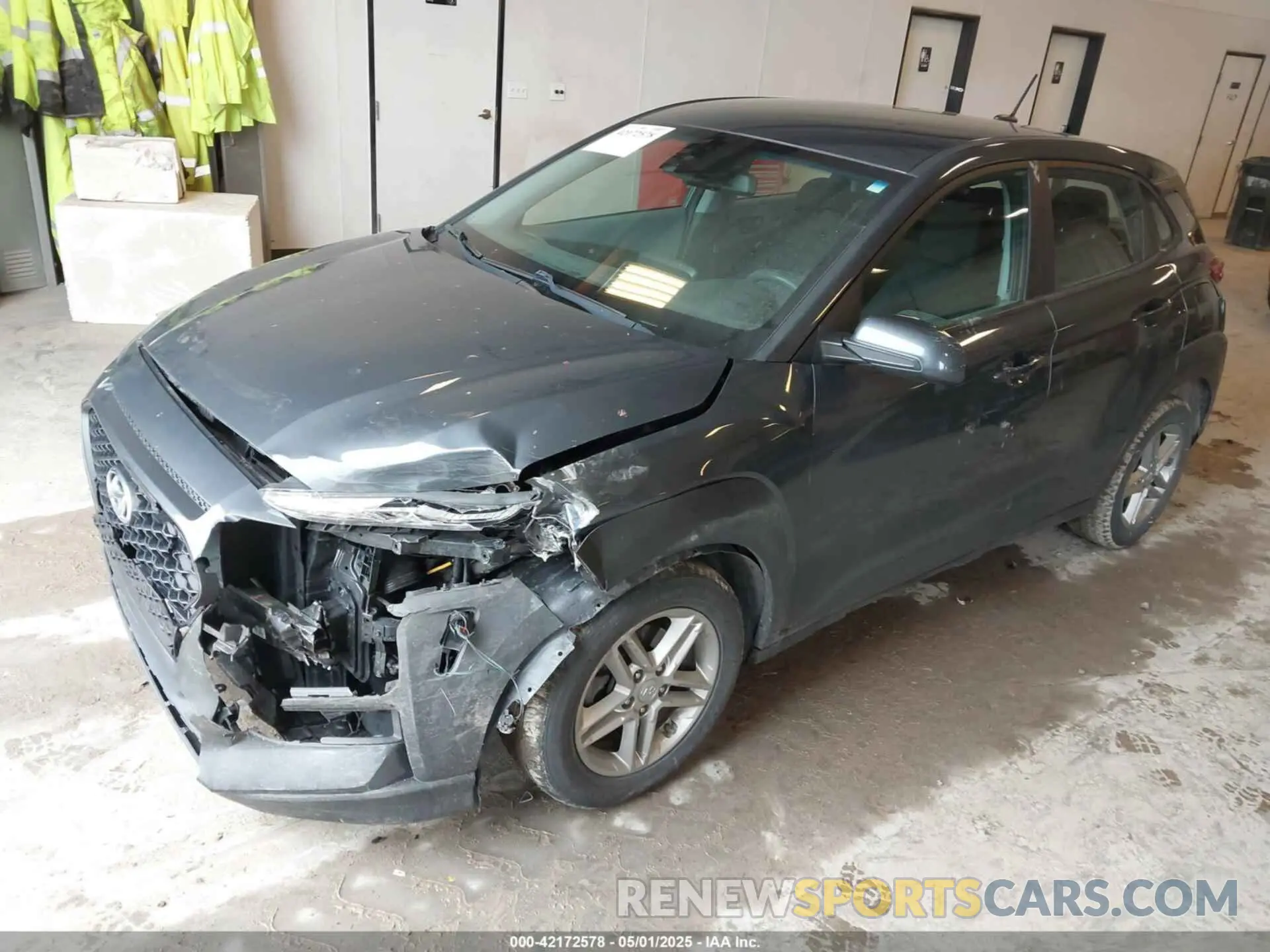 2 Photograph of a damaged car KM8K12AA3MU658723 HYUNDAI KONA 2021
