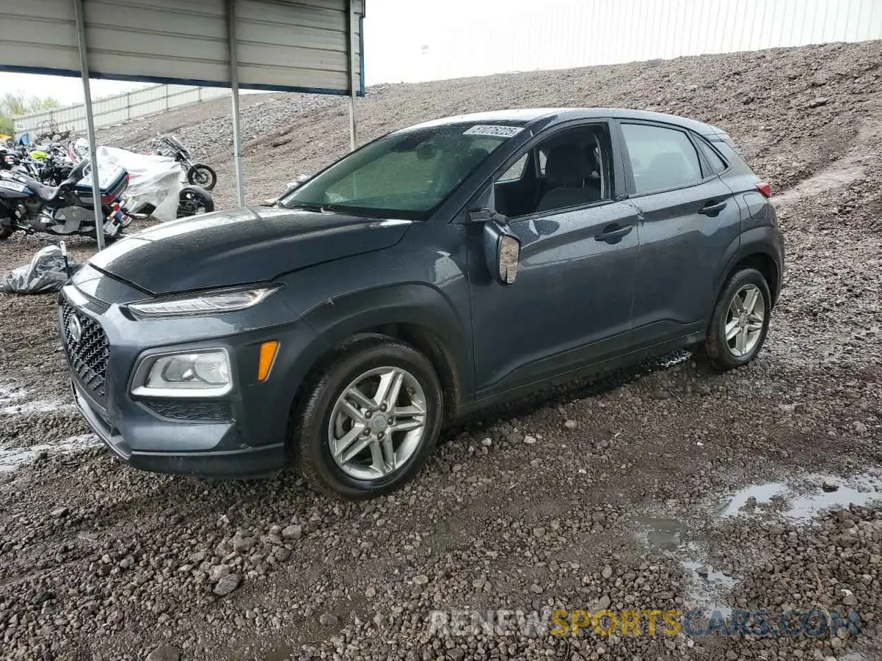 1 Photograph of a damaged car KM8K12AA3MU664098 HYUNDAI KONA 2021