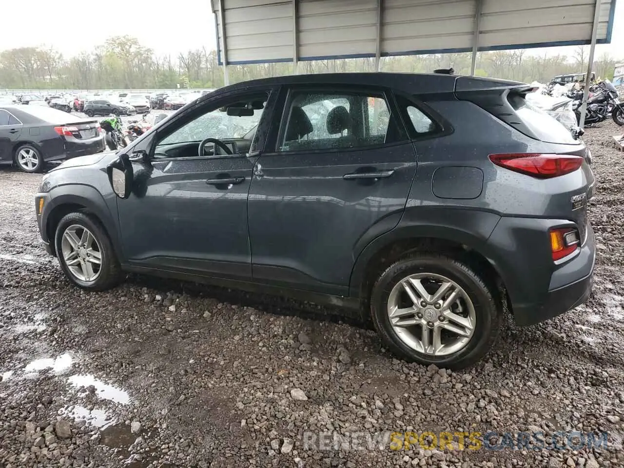 2 Photograph of a damaged car KM8K12AA3MU664098 HYUNDAI KONA 2021
