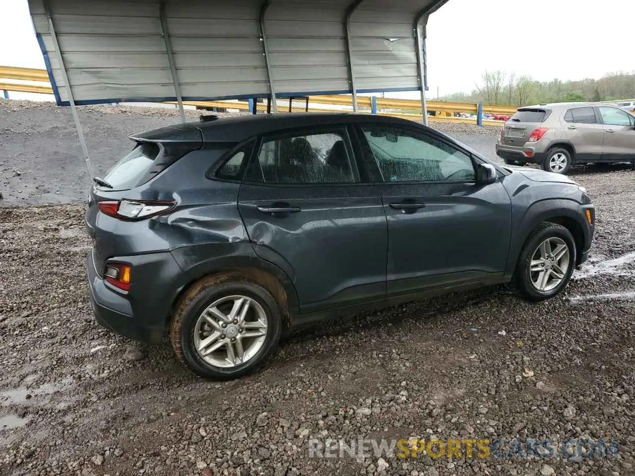 3 Photograph of a damaged car KM8K12AA3MU664098 HYUNDAI KONA 2021