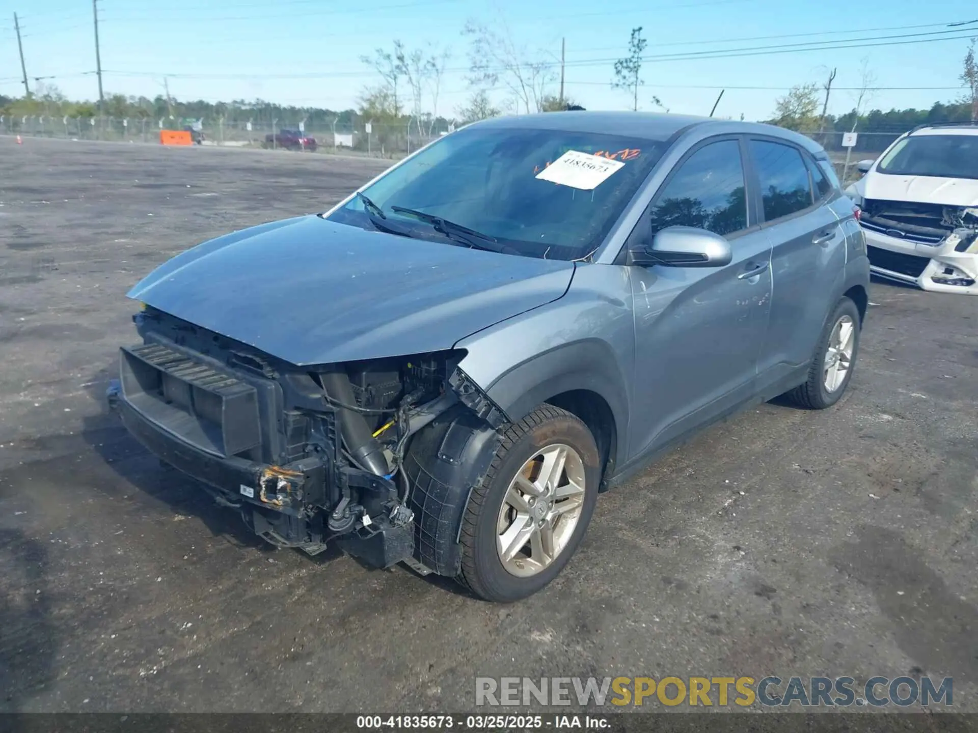 2 Photograph of a damaged car KM8K12AA4MU642367 HYUNDAI KONA 2021