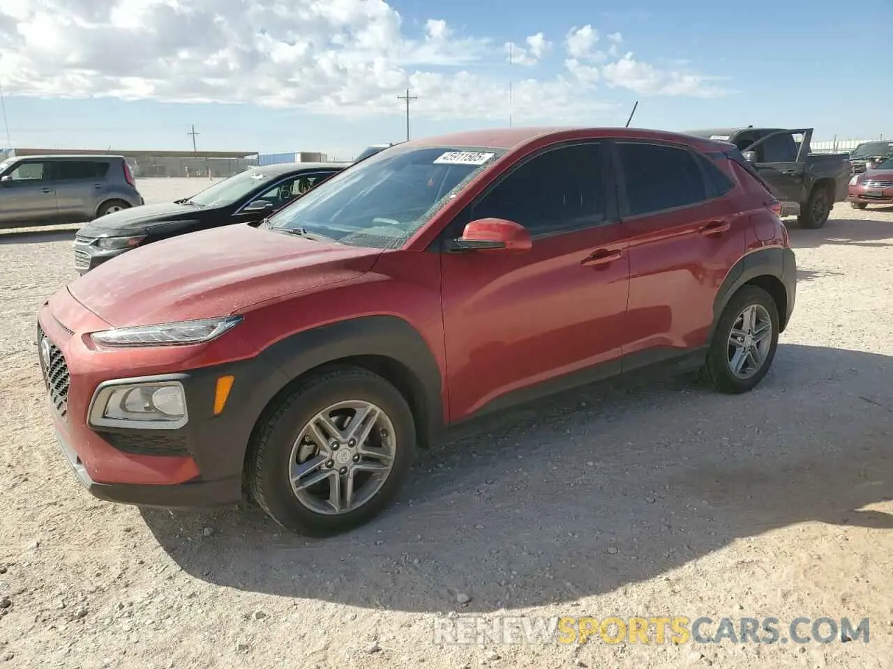 1 Photograph of a damaged car KM8K12AA5MU641177 HYUNDAI KONA 2021
