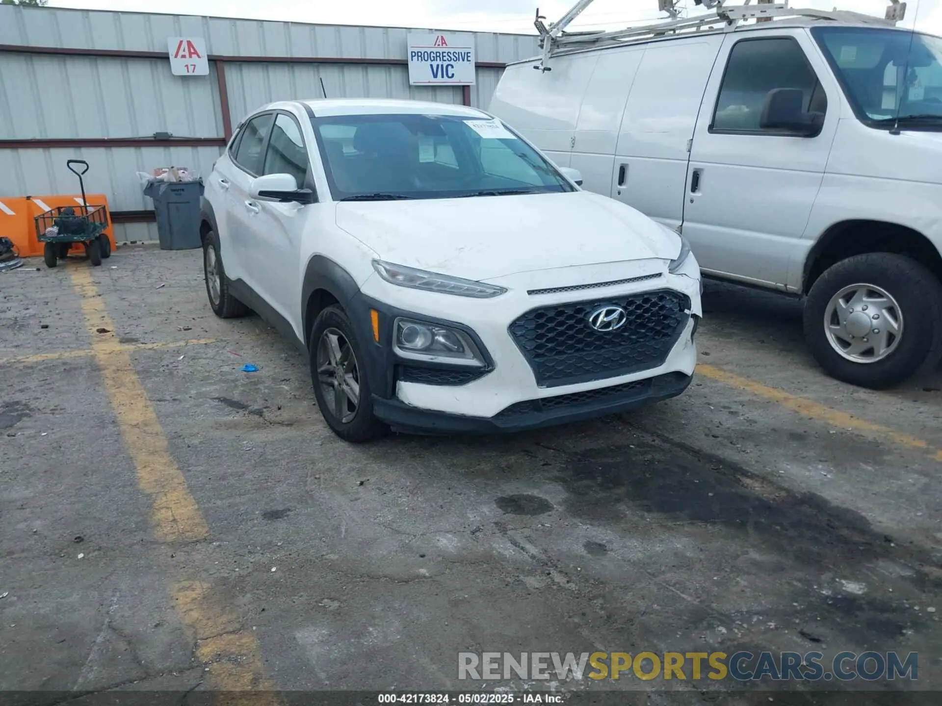1 Photograph of a damaged car KM8K12AA5MU642460 HYUNDAI KONA 2021