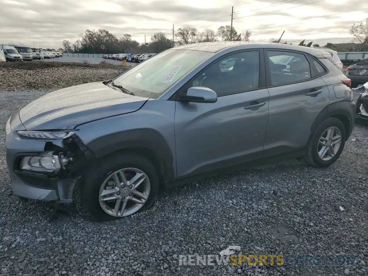 1 Photograph of a damaged car KM8K12AA5MU645844 HYUNDAI KONA 2021