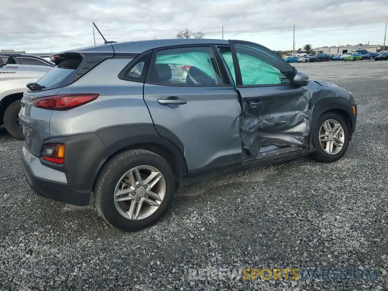 3 Photograph of a damaged car KM8K12AA5MU645844 HYUNDAI KONA 2021