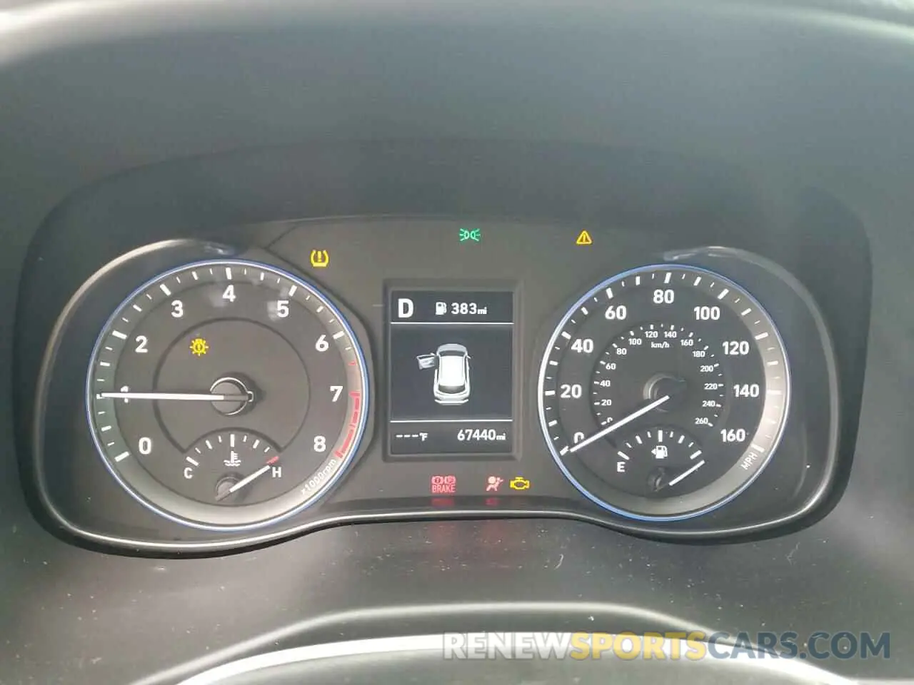 9 Photograph of a damaged car KM8K12AA5MU645844 HYUNDAI KONA 2021