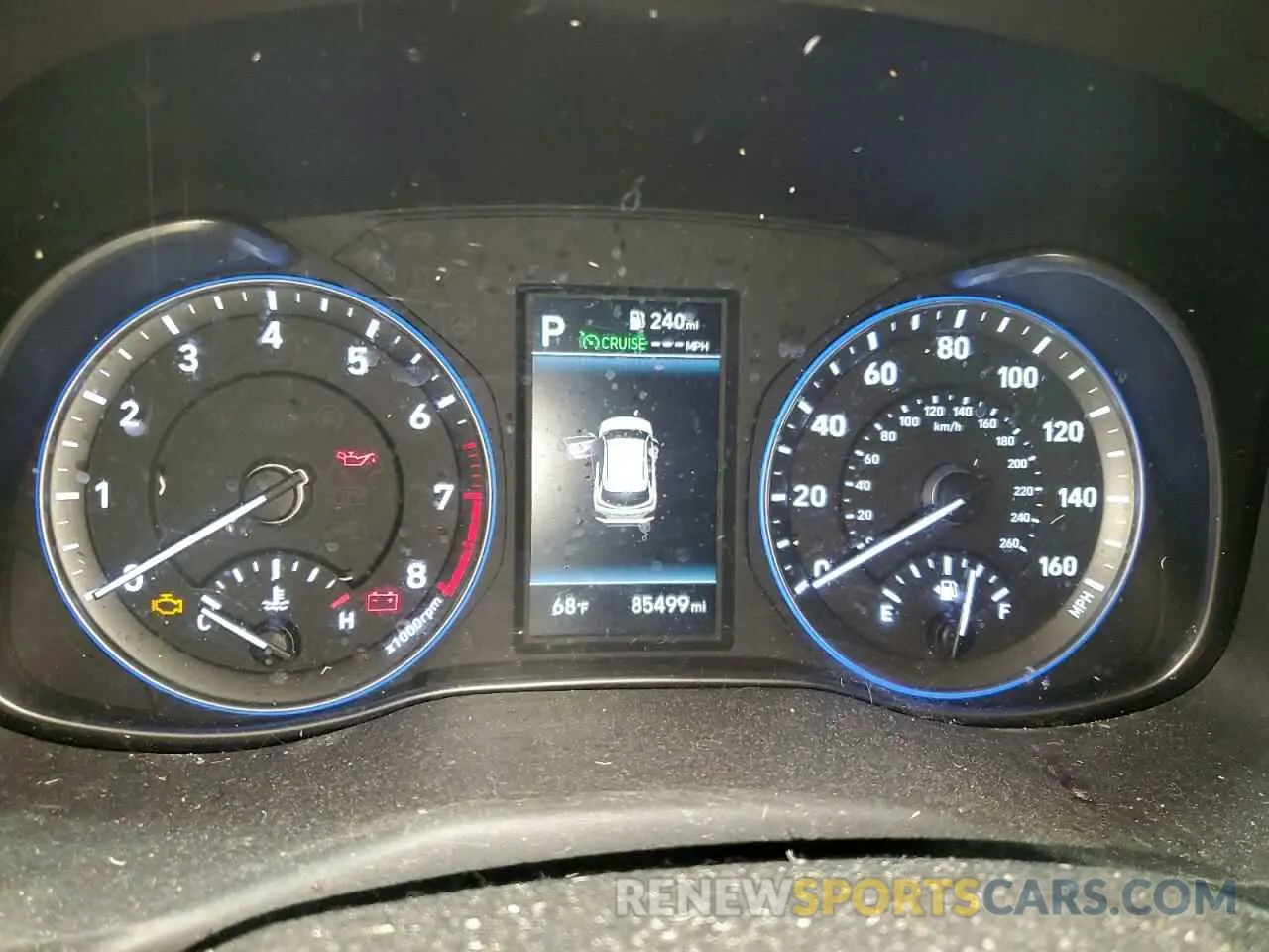 9 Photograph of a damaged car KM8K12AA5MU691612 HYUNDAI KONA 2021