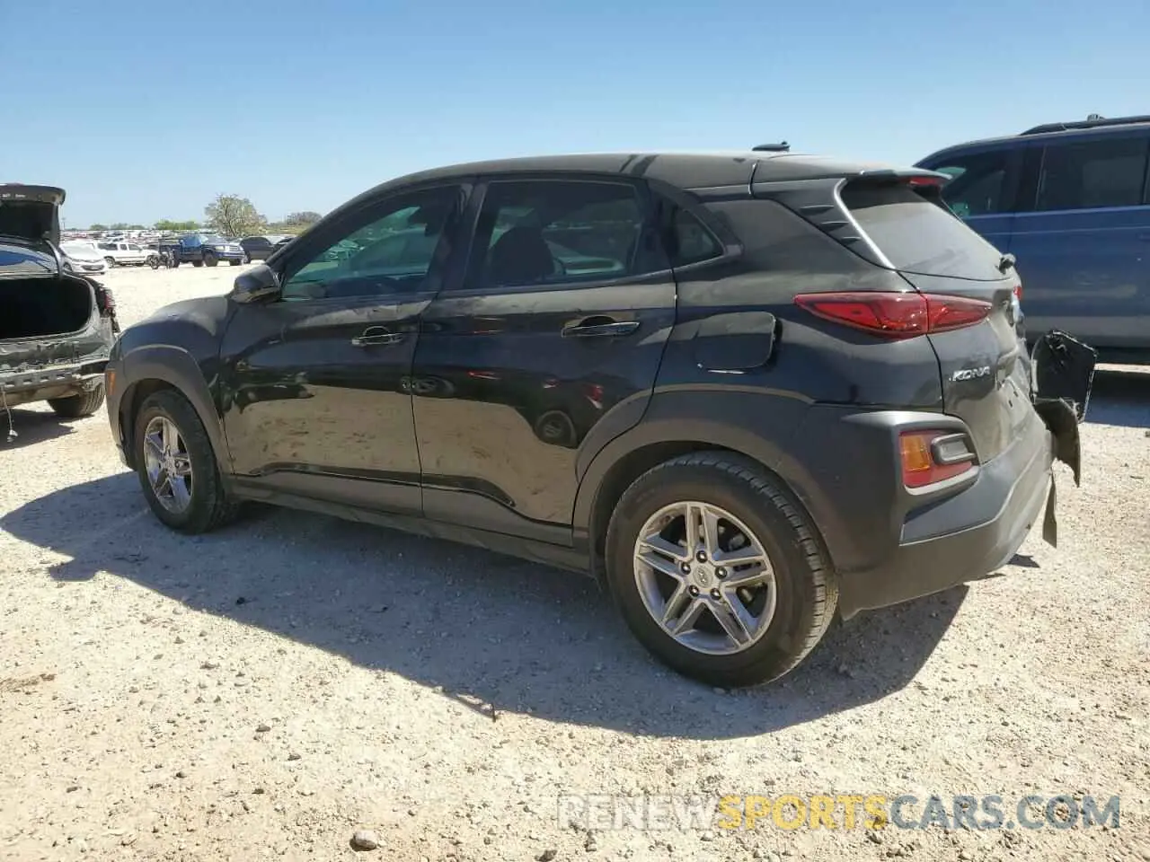 2 Photograph of a damaged car KM8K12AA6MU647750 HYUNDAI KONA 2021